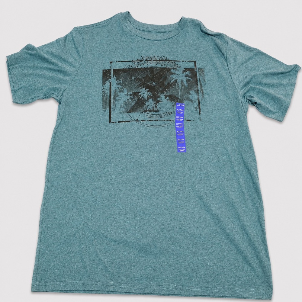 APT.9 Green Punk Grunge XLT T-Shirt